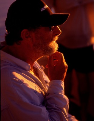 Former club treasurer Peter Walker in a pensive mood ? RIP Peter