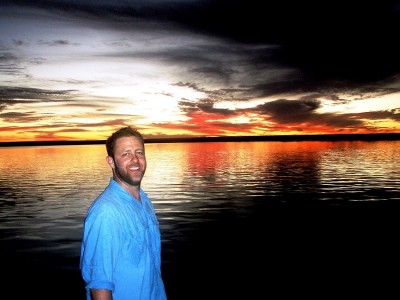 A late glass off &amp; sun set coming back into Bay of Rest boat launch