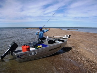 The former, former SS Bailey pulled up on the Sand Spit